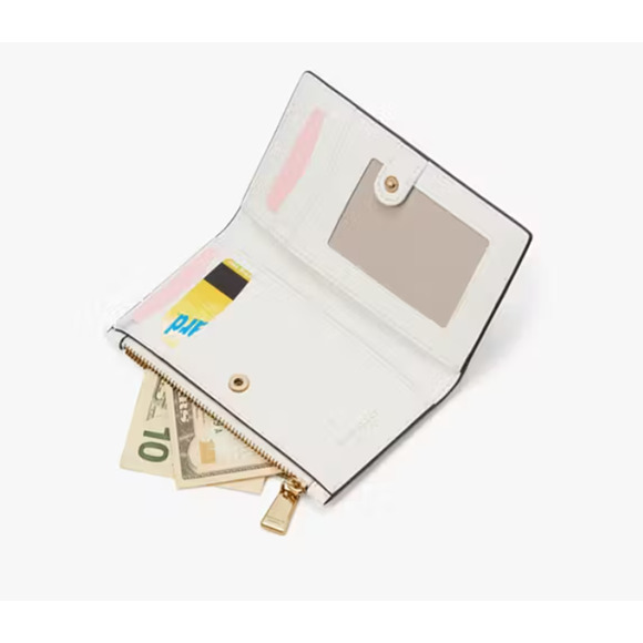 Kate Spade | Harmony Blue | Small Slim | Bifold Wallet Leather - New - Picture 4 of 4